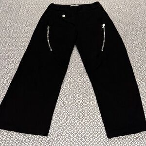 Veerkracht Brand Black Wide Leg Jeans